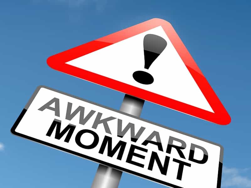 sign with awkward moment
