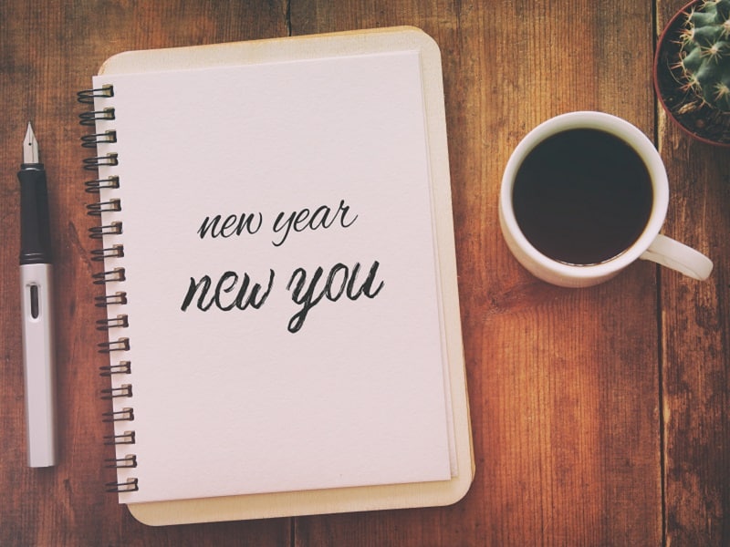 New year new you on notebook
