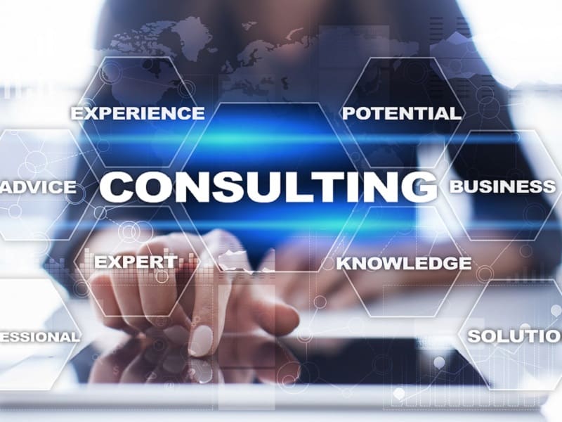finger pointing to consulting