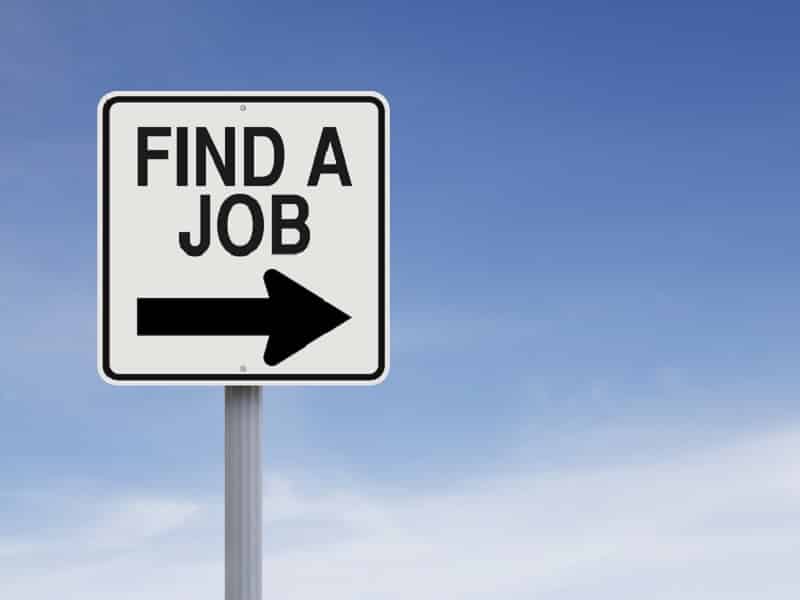 find a job sign